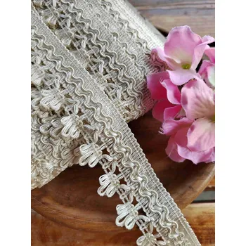 Krajka Prýmek šíře 35 mm smetanový