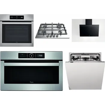 Set domácích spotřebičů WHIRLPOOL ABSOLUTE AKZ9 6230 IX + WHIRLPOOL TKRL 661 IX EU + WHIRLPOOL AKR 62F LT K + WHIRLPOOL ABSOLUTE AMW 730 IX + WHIRLPOOL WIO 3O540 PELG