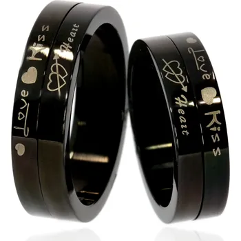 Prsten Zlatnictví Helios Snubní prsteny z chirurgické oceli 10229