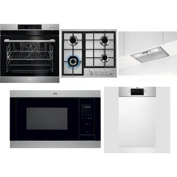 Set domácích spotřebičů AEG BSK782380M + AEG Mastery StepPower HGB64420SM + AEG DGB3523S + AEG Mastery MSB2547D-M + AEG Mastery MaxiFlex FEE73517PM