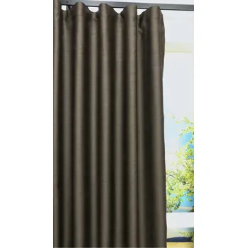 Uchycení záclony a závěsu Závěsy Dimout Kendy tmavě hnědé