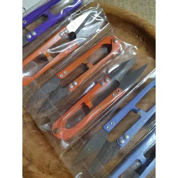 Krejčovské nůžky Nůžky cvakačky délka 10,6 cm oranžová