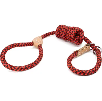 Vodítko pro psa Vsepropejska Kid vodítko pro psa 2 v 1 | 160 cm Barva: Červená, Délka vodítka: 160 cm