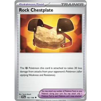 Karetní hra Rock Chestplate 192/198 - Scarlet & Violet Typ karty: Non-Holo