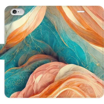 Pouzdro na mobilní telefon Flipové pouzdro iSaprio - Blue and Orange - iPhone 6/6S