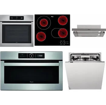 Set domácích spotřebičů WHIRLPOOL ABSOLUTE AKZ9 6230 IX + WHIRLPOOL AKT 8190/BA + WHIRLPOOL AKR 5390/1 IX + WHIRLPOOL ABSOLUTE AMW 730 IX + WHIRLPOOL WIO 3T133 PLE