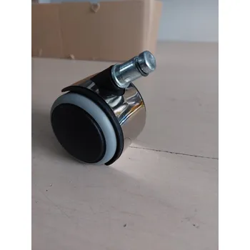 Kolečka na tvrdé podlahy malá 50mm čep 11mm chromová 5ks