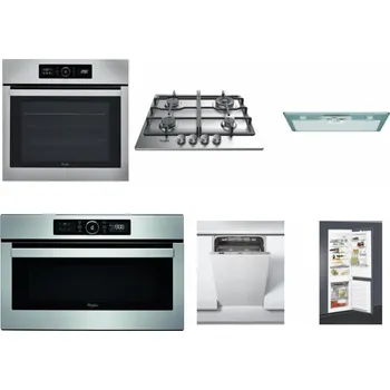 Set domácích spotřebičů WHIRLPOOL ABSOLUTE AKZ9 6230 IX + WHIRLPOOL TKRL 661 IX EU + WHIRLPOOL AKR 650/1 IX + WHIRLPOOL ABSOLUTE AMW 730 IX + WHIRLPOOL WSIC 3M27 C + WHIRLPOOL ART 65031