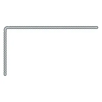 Stavební profil CLICK SYTÉM Okopový hliníkový profil typ L 9245, 80x42x6000 mm, TWINSON Hněědý