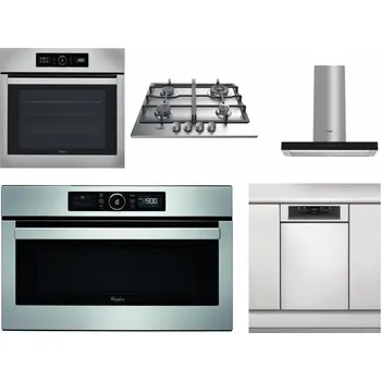 Set domácích spotřebičů WHIRLPOOL ABSOLUTE AKZ9 6230 IX + WHIRLPOOL TKRL 661 IX EU + WHIRLPOOL WHBS 62F LT K + WHIRLPOOL ABSOLUTE AMW 730 IX + WHIRLPOOL WSBO 3O34 PF X