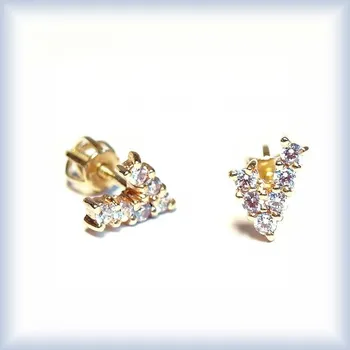 Náušnice bílé zlato