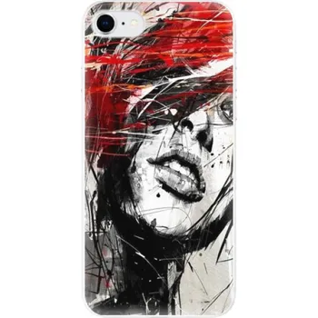 Pouzdro na mobilní telefon Odolné silikonové pouzdro iSaprio - Sketch Face - iPhone SE 2020