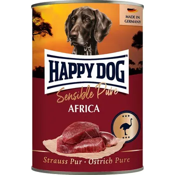 Krmivo pro psa Happy Dog čisté pštrosí maso, 24 × 400 g