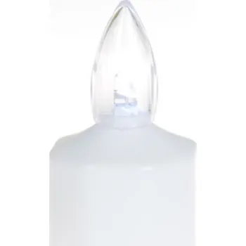 Svíčka Kozák Svitavy s. r. o. Svíčka elektrická bílá, v. 11cm, svítí 88 dnů