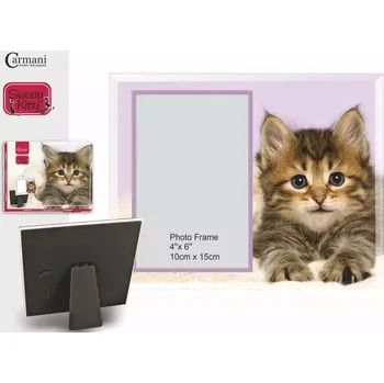 Rám na obraz Fotorámeček CARMANI Kotě, pro foto 10 x 15 cm (Rámeček na fotky s kočkou, kočka)