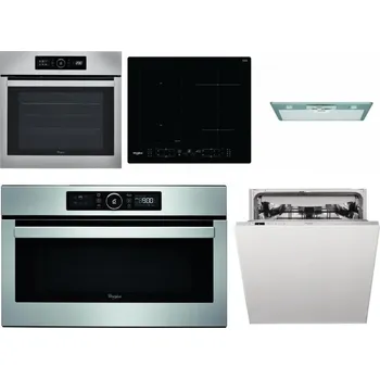 Set domácích spotřebičů WHIRLPOOL ABSOLUTE AKZ9 6230 IX + WHIRLPOOL WL B8160 NE + WHIRLPOOL AKR 650/1 IX + WHIRLPOOL ABSOLUTE AMW 730 IX + WHIRLPOOL WIC 3C33 PFE