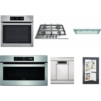 Set domácích spotřebičů WHIRLPOOL ABSOLUTE AKZ9 6230 IX + WHIRLPOOL TKRL 661 IX EU + WHIRLPOOL AKR 650/1 IX + WHIRLPOOL ABSOLUTE AMW 730 IX + WHIRLPOOL WSBO 3O34 PF X + WHIRLPOOL ART 65031