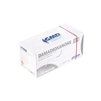 Náplast DAMADIOXANONE USP 2-0/75cm/jehla 22mm, 1/2kruh taper point PDO fialová (12ks/bal);24