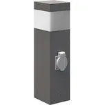 PANLUX Zahradní sloupek / svítidlo s pohybovým senzorem a zásuvkou GARD 36cm