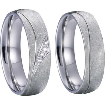 Prsten Steel Wedding Snubní prsteny z chirurgické oceli SPPL042 Velikost: 70