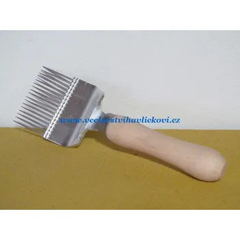 Odvíčkovací vidlička 17 jehel hliník (Odvíčkovací vidlička rovná)