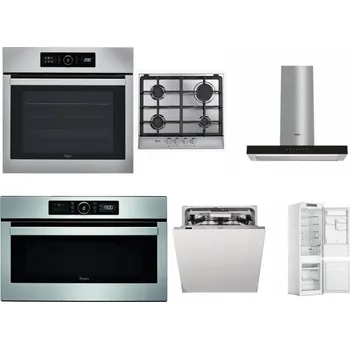 Set domácích spotřebičů WHIRLPOOL ABSOLUTE AKZ9 6230 IX + WHIRLPOOL AKR 351/IX + WHIRLPOOL WHBS 62F LT K + WHIRLPOOL ABSOLUTE AMW 730 IX + WHIRLPOOL WIO 3O540 PELG + WHIRLPOOL WHC18 T311