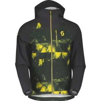 Cyklistická bunda Bunda SCOTT Trail Storm WP black/mellow yellow Velikost: XL