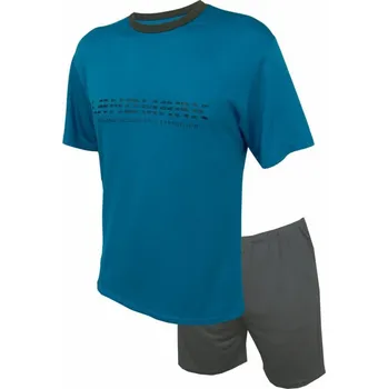 Pánské pyžamo termo prádlo JUSK 981 modrošedá XXXL