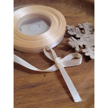 Stuha Atlasová stuha šíře 6 mm béžová