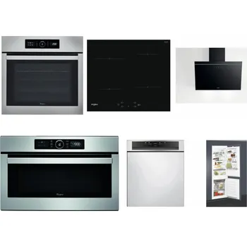 Set domácích spotřebičů WHIRLPOOL ABSOLUTE AKZ9 6230 IX + WHIRLPOOL WS Q2760 BF + WHIRLPOOL AKR 62F LT K + WHIRLPOOL ABSOLUTE AMW 730 IX + WHIRLPOOL WBC 3C34 PF X + WHIRLPOOL ART 65031
