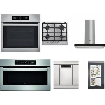 Set domácích spotřebičů WHIRLPOOL ABSOLUTE AKZ9 6230 IX + WHIRLPOOL AKR 351/IX + WHIRLPOOL WHBS 62F LT K + WHIRLPOOL ABSOLUTE AMW 730 IX + WHIRLPOOL WSBO 3O34 PF X + WHIRLPOOL ART 66112