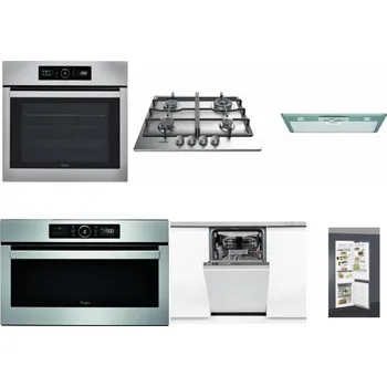 Set domácích spotřebičů WHIRLPOOL ABSOLUTE AKZ9 6230 IX + WHIRLPOOL TKRL 661 IX EU + WHIRLPOOL AKR 650/1 IX + WHIRLPOOL ABSOLUTE AMW 730 IX + WHIRLPOOL WSIO 3O34 PFE X + WHIRLPOOL ART 66112