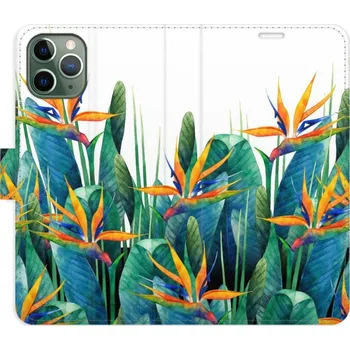 Pouzdro na mobilní telefon Flipové pouzdro iSaprio - Exotic Flowers 02 - iPhone 11 Pro