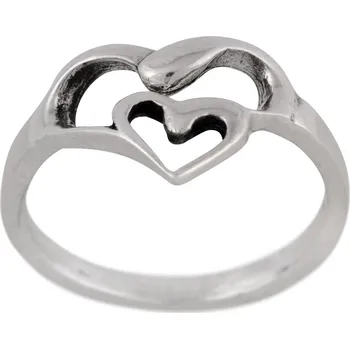 Prsten Stříbrný prsten Ag 1,7 g Milenci, Lovers 56