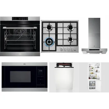 Set domácích spotřebičů AEG BPK742380M + AEG Mastery StepPower HGB64420SM + AEG Mastery DBB5660HM + AEG Mastery MSB2547D-M + AEG Mastery MaxiFlex FSE73507P + AEG Mastery NoFrost SCB618F6TS