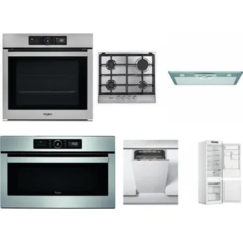 Set domácích spotřebičů WHIRLPOOL AKZ9 9480 IX + WHIRLPOOL AKR 351/IX + WHIRLPOOL AKR 650/1 IX + WHIRLPOOL ABSOLUTE AMW 730 IX + WHIRLPOOL WSIC 3M27 C + WHIRLPOOL WHC18 T311