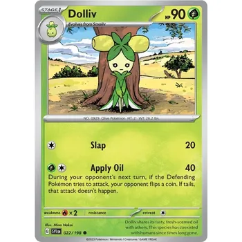 Karetní hra Dolliv 022/198 - Scarlet & Violet Typ karty: Non-Holo