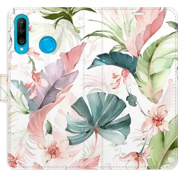 Pouzdro na mobilní telefon Flipové pouzdro iSaprio - Flower Pattern 07 - Huawei P30 Lite