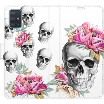 Pouzdro na mobilní telefon Flipové pouzdro iSaprio - Crazy Skull - Samsung Galaxy A51