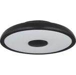 Globo 41366B LED stropní svítidlo s reproduktorem Raffy 1x18W | 820lm | 3000-6500K | RGB | IP44- stmívatelné, Bluetooth, dálkové ovládání, noční režim, paměťová funkce, černá, opál + K nákupu nad 3000 Kč dárek zdarma