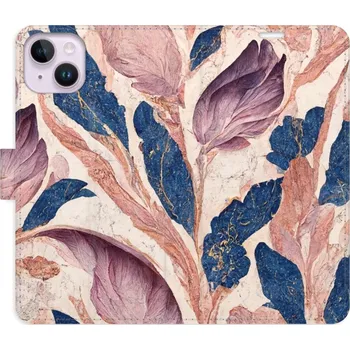 Pouzdro na mobilní telefon Flipové pouzdro iSaprio - Old Leaves 02 - iPhone 14 Plus