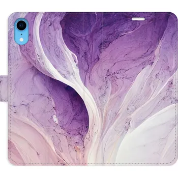 Pouzdro na mobilní telefon Flipové pouzdro iSaprio - Purple Paint - iPhone XR