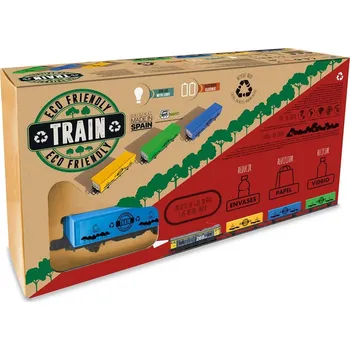 Vláček a vláčkodráha Pequetren 407 ECO vlak s tunelem