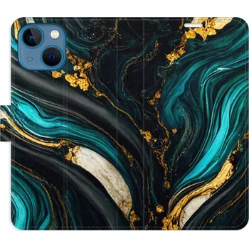 Pouzdro na mobilní telefon Flipové pouzdro iSaprio - Dark Paint - iPhone 13 mini