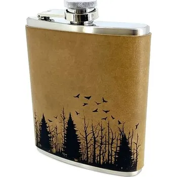 Placatka imago Placatka s koženým obalem Lesní krajina 200ml