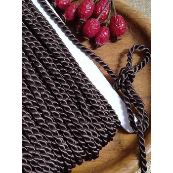 Šňůra kroucená Ø4 mm hnědá tmavá