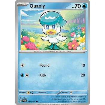 Sběratelská karetní hra Quaxly 052/198 - Scarlet & Violet Typ karty: Non-Holo