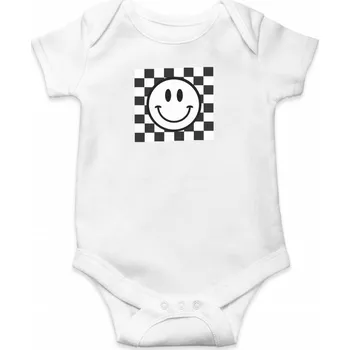Kojenecké oblečení Body SMAJLÍK Barva: Bílá, Velikost: Body 3-6m