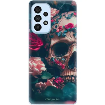 Pouzdro na mobilní telefon Odolné silikonové pouzdro iSaprio - Skull in Roses - Samsung Galaxy A53 5G