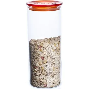 Dóza na potraviny SIMAX NÁDOBA S ORANŽOVÝM VÍKEM 1400ML